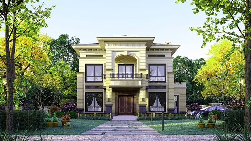 大英中式合院住宅，开放庭院与邻里乡亲更亲近